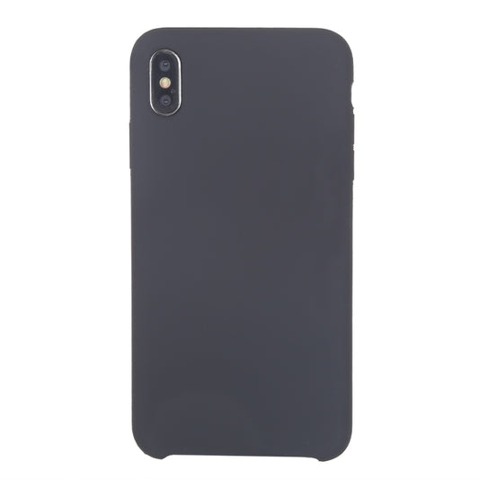 For iPhone XR Four Corners Full Coverage Liquid Silicone Case(Dark Gray) by buy2fix