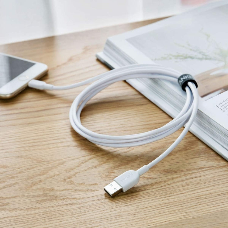 ANKER PowerLine II USB to 8 Pin MFI Certificated Charging Data Cable, Length: 0.9m(White) by ANKER