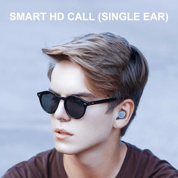 F9-5 Intelligent Noise Cancelling Touch Bluetooth Earphone with Charging Box, Supports Three-screen LED Power Display & HD Call & Power Bank & Siri(White) by buy2fix