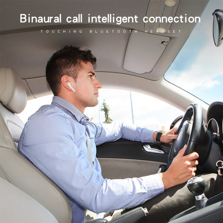 i11 TWS Upgraded Version Bluetooth V5.0 Touch Control Wireless Stereo Earphones with Magnetic Charging Box, Compatible with iOS & Android(White) by buy2fix