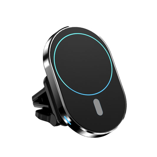 JJT-968 15W Max Output Magnetic Car Air Outlet Bracket Wireless Charger(Black) by buy2fix
