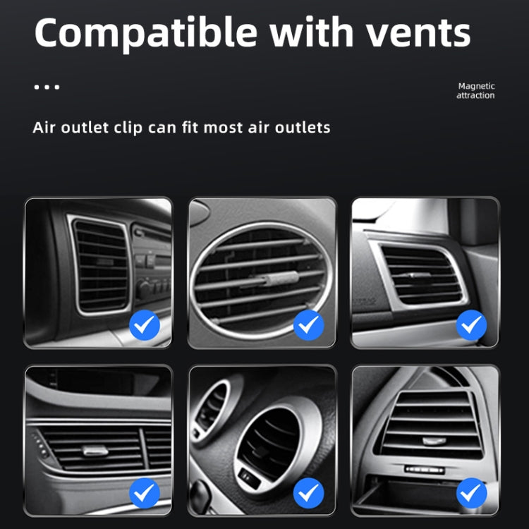 JJT-969 15W Max Output Magnetic Car Air Outlet Bracket Wireless Charger(Blue) by buy2fix