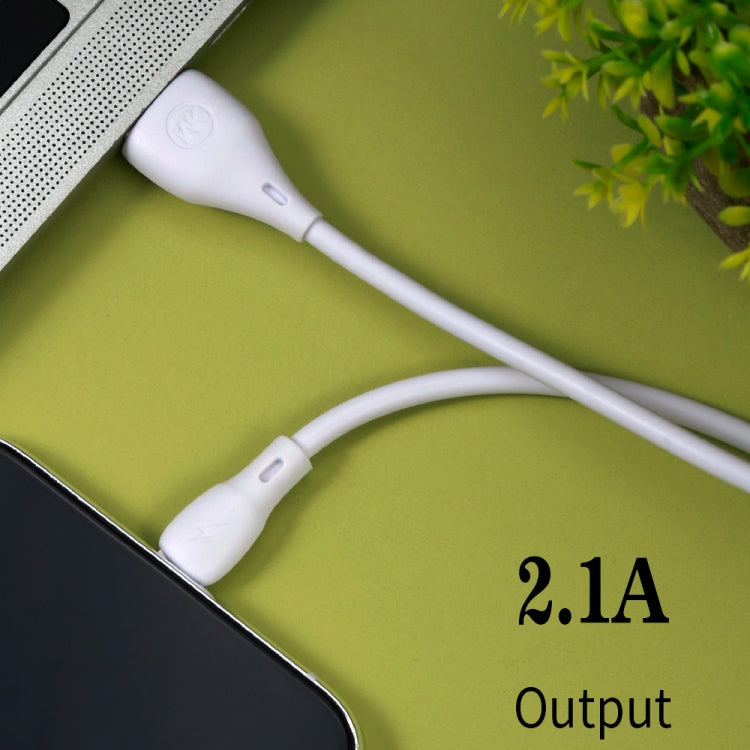 WK WDC-072 1m 2.1A Output Full Speed Series USB to 8 Pin Data Sync Charging Cable (Black) by WK