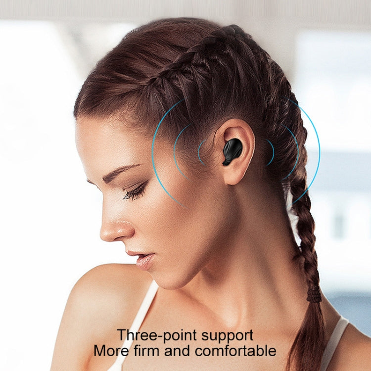 XG13 Bluetooth 5.0 TWS Mini Stereo Wireless Bluetooth Earphone (Black) by buy2fix