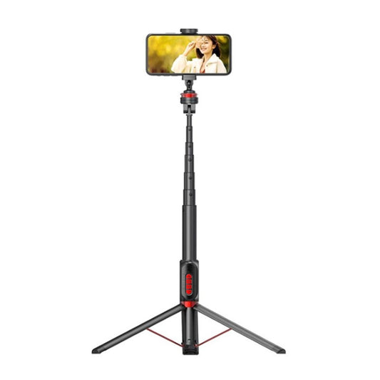 Aluminum Alloy Mobile Phone Bluetooth Selfie Stick Live Floor Tripod Bracket, Height: 1.5m by buy2fix