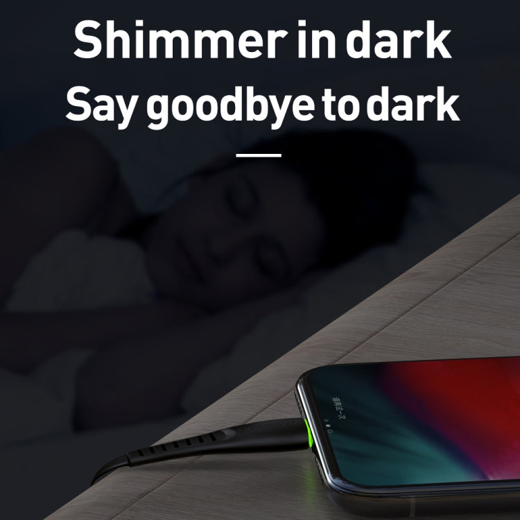 Mcdodo CA-6360 Flying Fish Series 8 Pin to USB LED Cable, Length: 1.2m(White) by Mcdodo