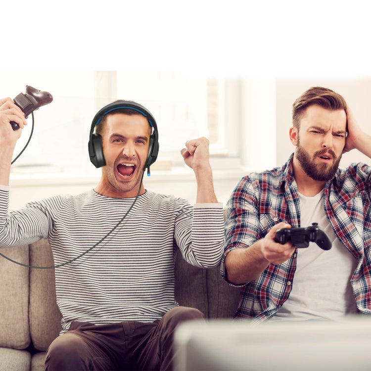 ONIKUMA K9 Single Plug RGB Adjustable Gaming Headphone with Microphone(Black) by ONIKUMA