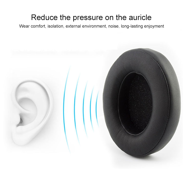 2 PCS For Beats EP Wired Headset Ear-cap Sponge Earmuffs(Black) by buy2fix