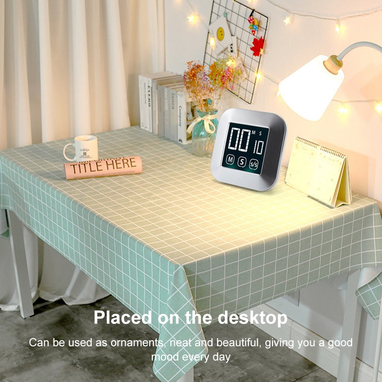 TS-83 Touch Timer Alarm Clock Kitchen Food LCD Large Screen Countdown Electronic Reminder by buy2fix