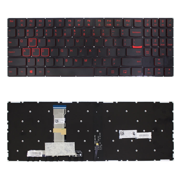 US Keyboard with Backlight for Lenovo Legion Y520 Y520-15IKB Y720 Y720-15IKB R720 R720-15IKB (Black) - Replacement Keyboards by buy2fix | Online Shopping UK | buy2fix