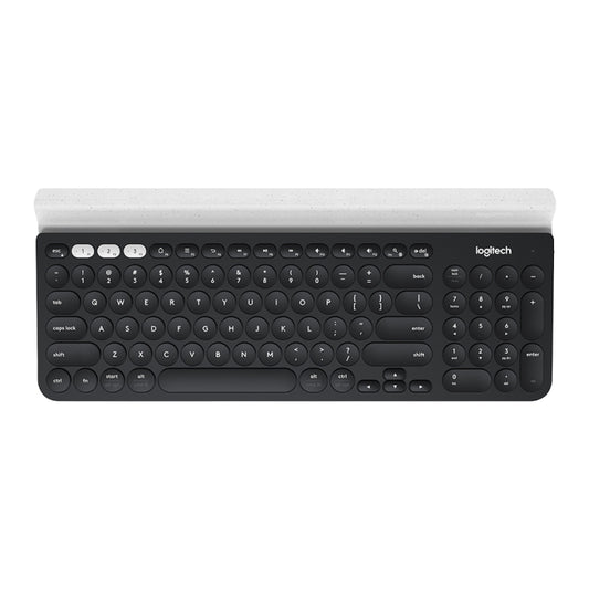 Logitech K780 Multi-device Bluetooth + Unifying Dual Mode Wireless Keyboard with Stand (Black) by Logitech