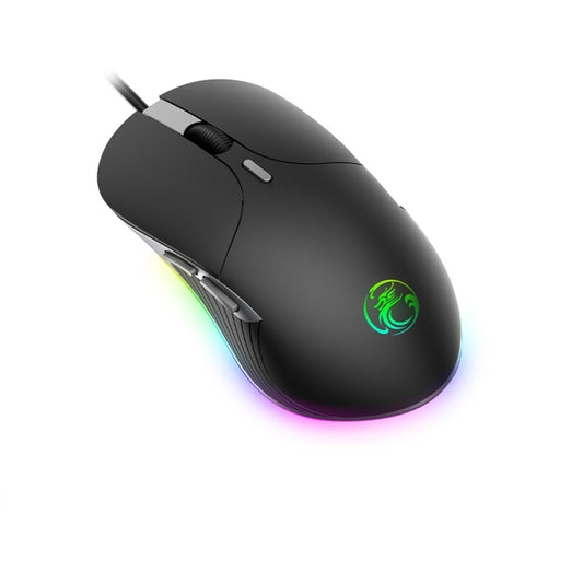 iMICE X6 Wired Mouse 6-button Colorful RGB Gaming Mouse(Black) by iMICE