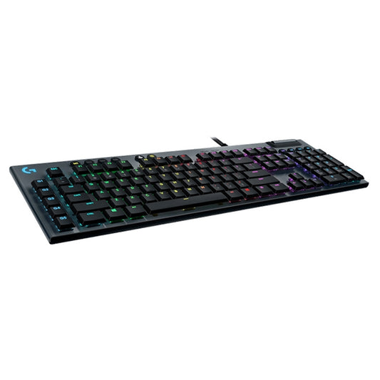 Logitech G813 RGB Mechanical Wired Gaming Keyboard (GL-Linear), Length: 1.8m by Logitech