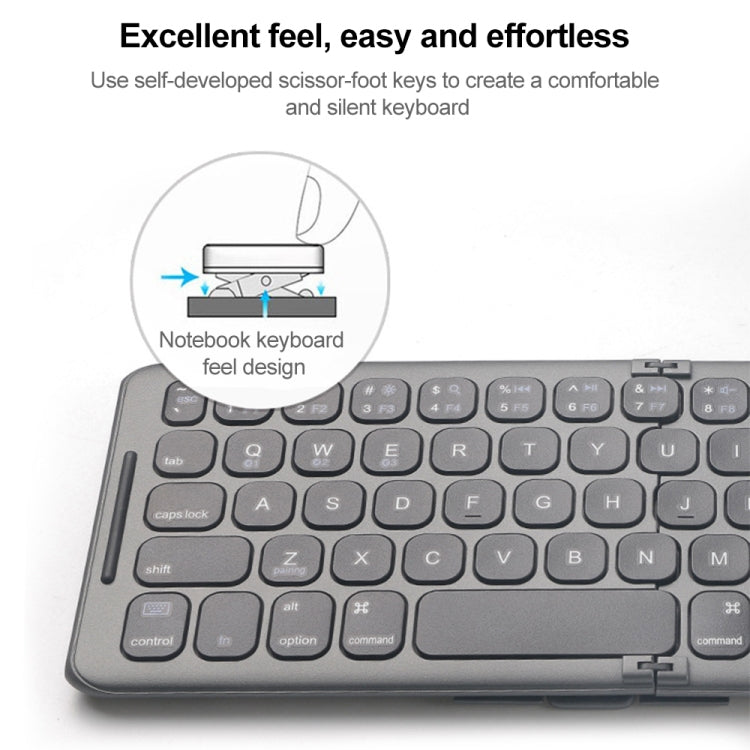 B088 Universal Mini Foldable Three-channel Bluetooth Wireless Keyboard by buy2fix