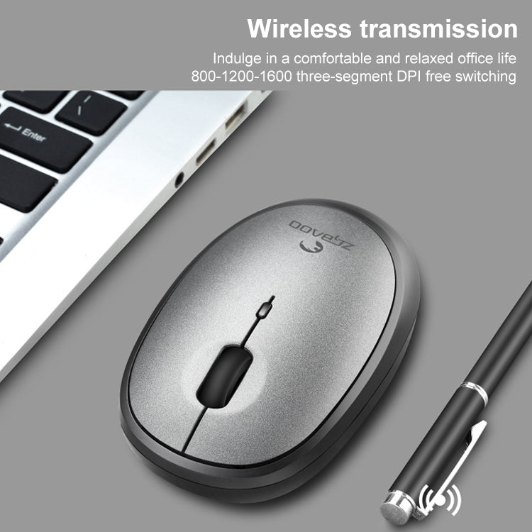 ZGB 007 2.4G Computer Laptop Wireless Mini Mouse (Grey) by Chasing Leopard