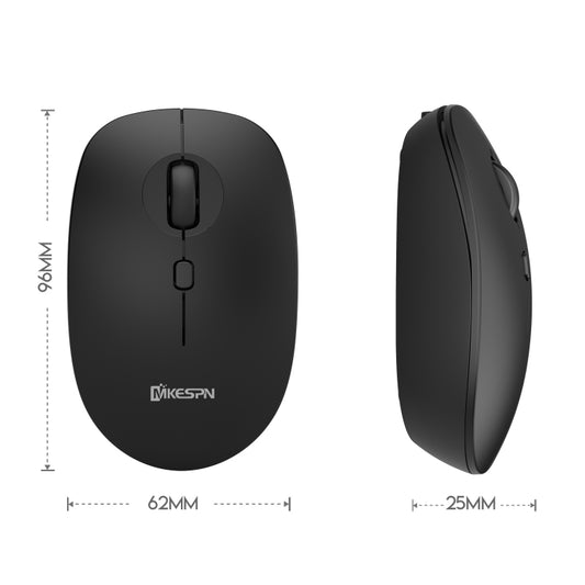 MKESPN 859 2.4G+BT5.0+BT3.0 Three Modes Wireless Mouse (White) by MKESPN