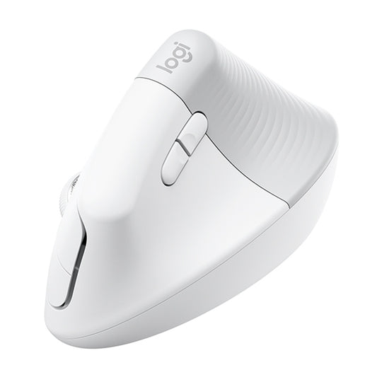 Logitech Lift Vertical 1000DPI 2.4GHz Ergonomic Wireless Bluetooth Dual Mode Mouse (White) by Logitech