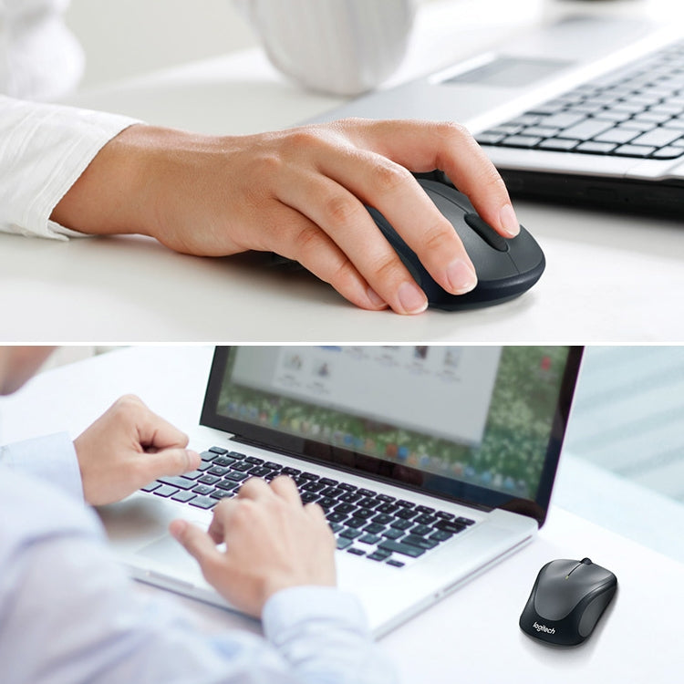 Logitech M235 1000DPI 2.4GHz Ergonomic Wireless Mouse(Black) by Logitech