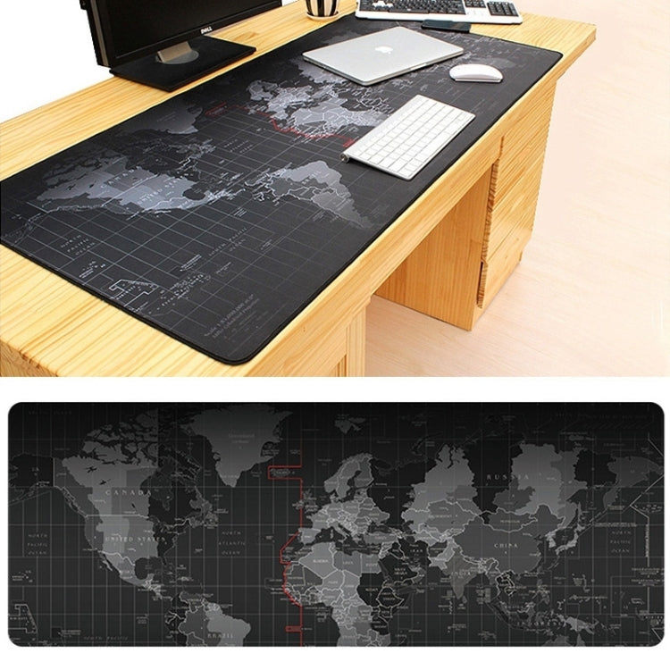 Extended Large Anti-Slip World Map Pattern Soft Rubber Smooth Cloth Surface Game Mouse Pad Keyboard Mat, Size: 70 x 30cm by buy2fix