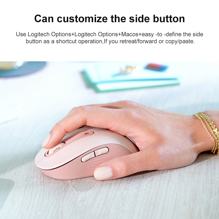 Logitech M650L 2000DPI 2.4GHz Wireless Bluetooth Dual Mode Mouse (White) by Logitech