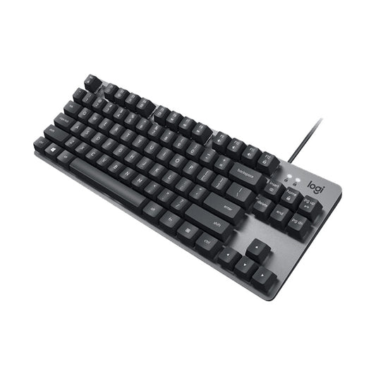 Logitech K835 Mini Mechanical Wired Keyboard, Green Shaft (Black) by Logitech
