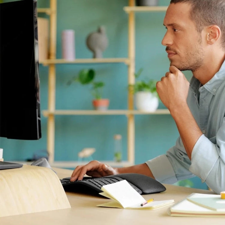 Logitech ERGO K860 2.4G Wireless Keyboard Bluetooth Dual Mode Ergonomic Split Keyboard by Logitech