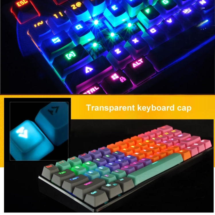 ABS Translucent Keycaps, OEM Highly Mechanical Keyboard, Universal Game Keyboard (Black) by buy2fix