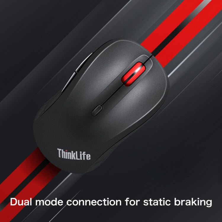 Lenovo ThinkLife Dual Mode Mute Wireless Bluetooth Mouse (Black) by Lenovo
