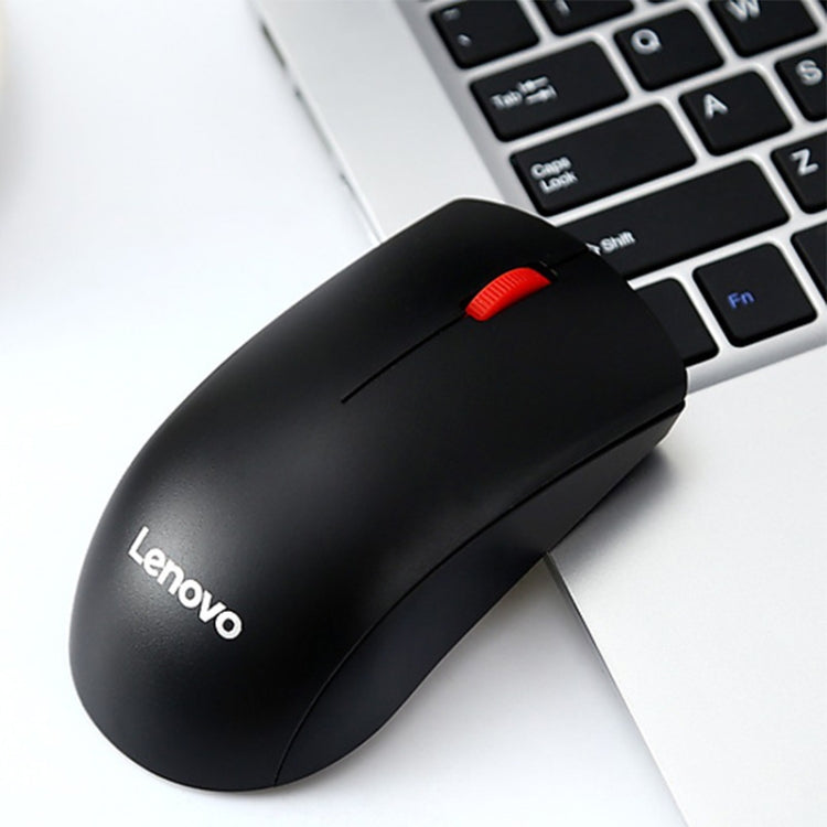 Lenovo M120 Pro Fashion Office Red Dot Wireless Mouse (Black) by Lenovo