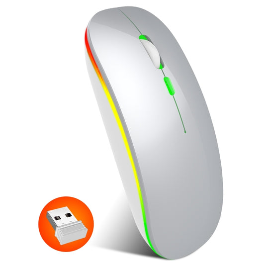 HXSJ M40 4 Key 2.4G Colorful Wireless Silent Mouse (Silver) by HXSJ
