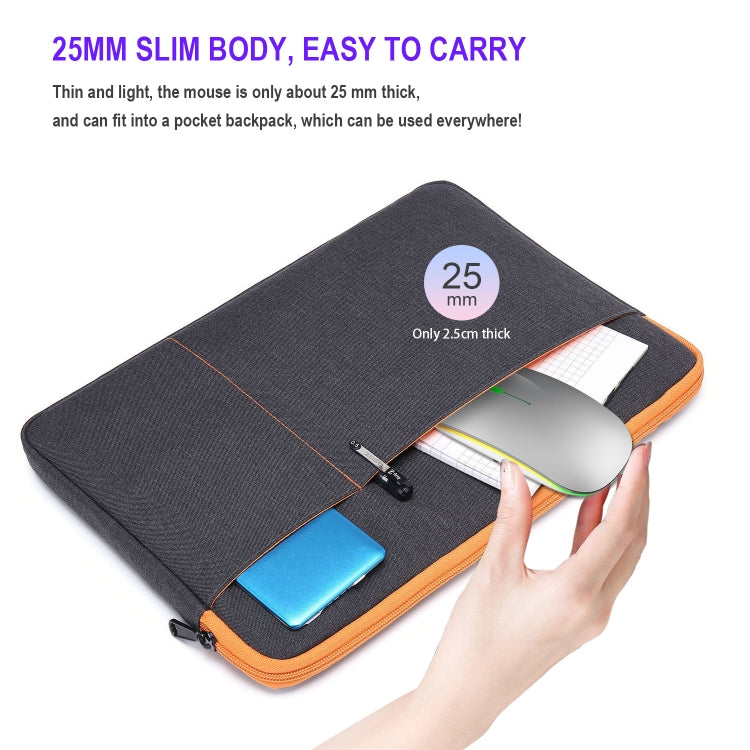 HXSJ M40 4 Key 2.4G Colorful Wireless Silent Mouse (Silver) by HXSJ