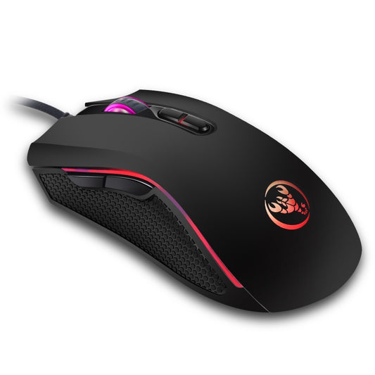 HXSJ A869 Colorful Glowing Wired Game 7-Keys 3200 DPI Adjustable Ergonomics Optical Mouse by HXSJ