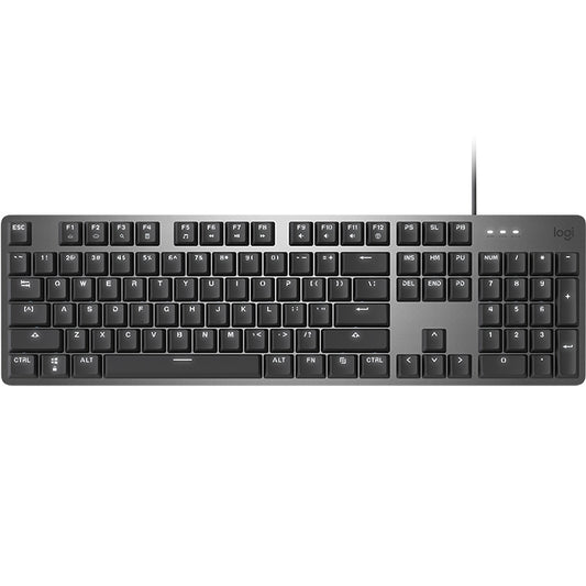 Logitech K845 CHERRY Blue Axis Backlit Mechanical Wired Keyboard, Cable Length: 1.8m by Logitech