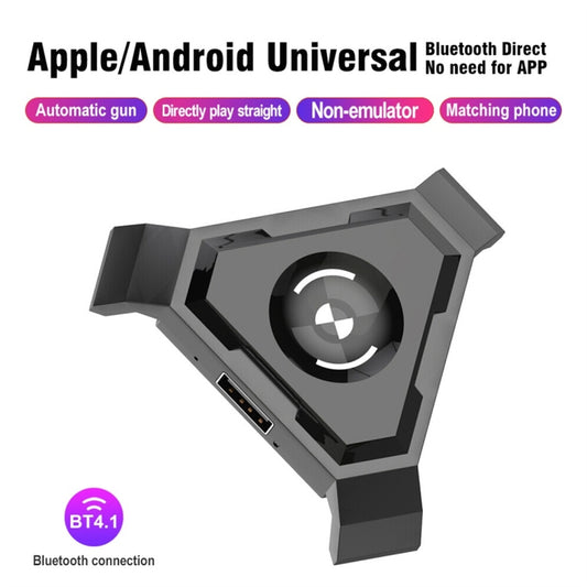 HXSJ P5 Bluetooth 4.1 Keyboard Mouse Bluetooth Gaming Converter, Can Not Be Pressed Version(Black) by HXSJ