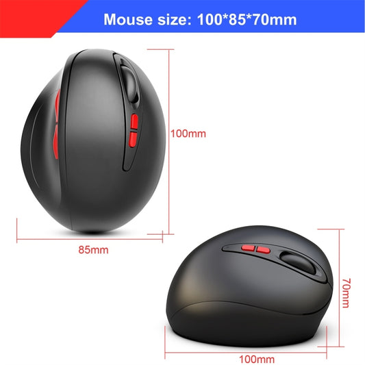 HXSJ T33 2.4GHz Ergonomic Optical Wireless Notebook PC Mouse (Black) by HXSJ