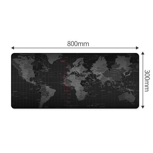 YINDIAO Large Rubber Mouse Pad Anti-skid Gaming Office Desk Pad Keyboard Mat, Size: 800x300mm (World Map) by YINDIAO