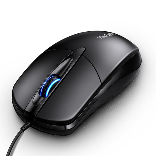 YINDIAO G2 1000DPI 3-keys RGB Light Wired Business Mouse (Black) by YINDIAO