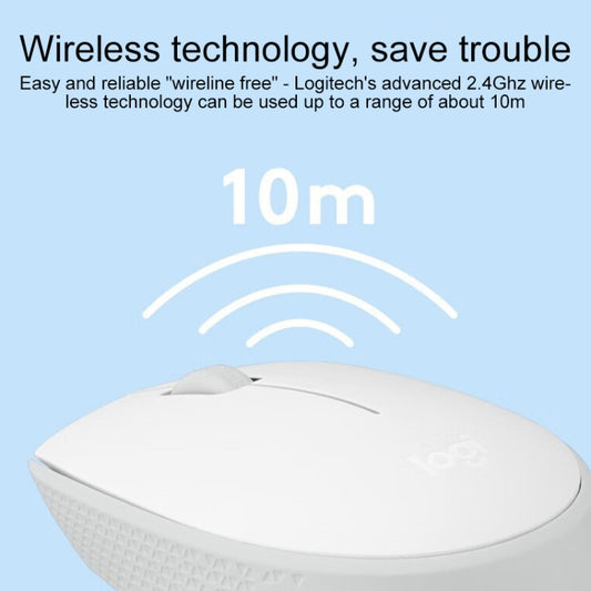 Logitech M172 1000DPI 2.4GHz Wireless Mouse (White) by Logitech