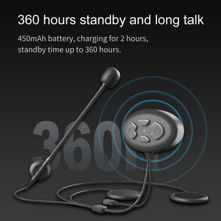 Dier DK11 800m Helmet Wireless Bluetooth Headset 5.0 Waterproof Double Motorcycle Call headset by buy2fix