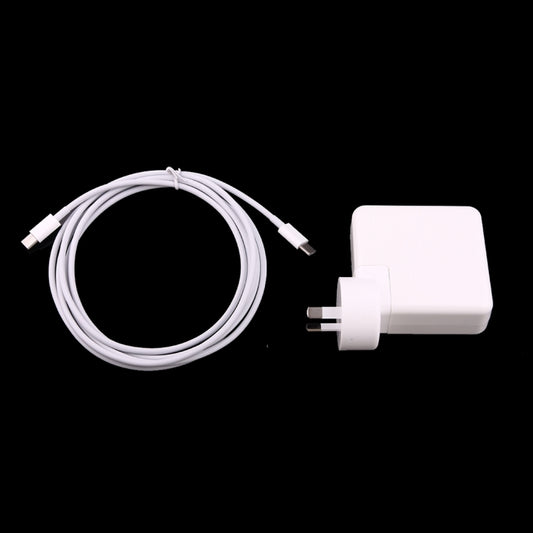 61W USB-C / Type-C Power Adapter with 2m USB Type-C Male to USB Type-C Male Charging Cable, For iPhone, Galaxy, Huawei, Xiaomi, LG, HTC and Other Smart Phones, Rechargeable Devices, AU Plug by buy2fix