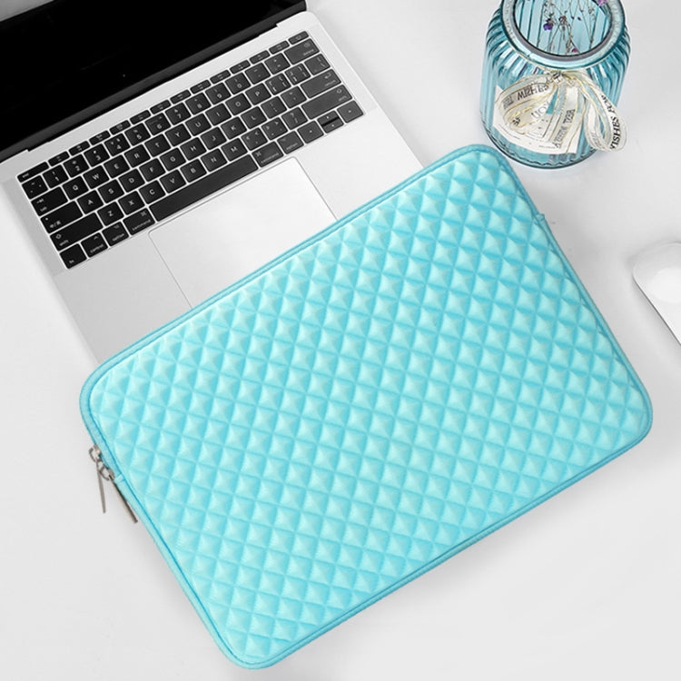 Diamond Texture Laptop Liner Bag, Size: 13.3 inch (Mint Green) by buy2fix