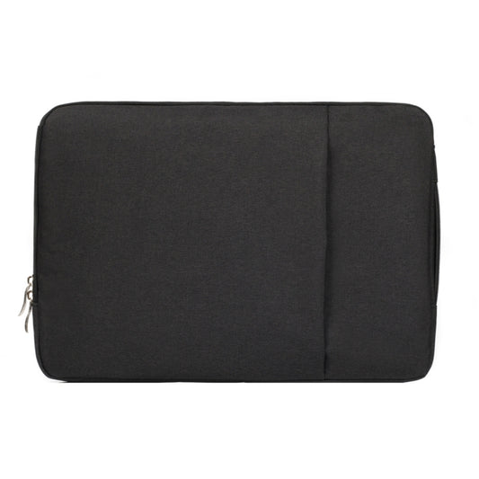 15.4 inch Universal Fashion Soft Laptop Denim Bags Portable Zipper Notebook Laptop Case Pouch for MacBook Air / Pro, Lenovo and other Laptops, Size: 39.2x28.5x2cm(Black) by buy2fix