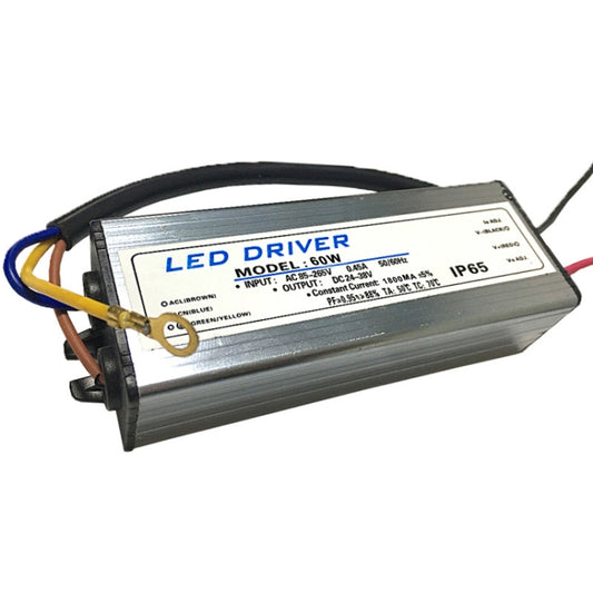 60W LED Driver Adapter AC 85-265V to DC 24-38V IP65 Waterproof by buy2fix