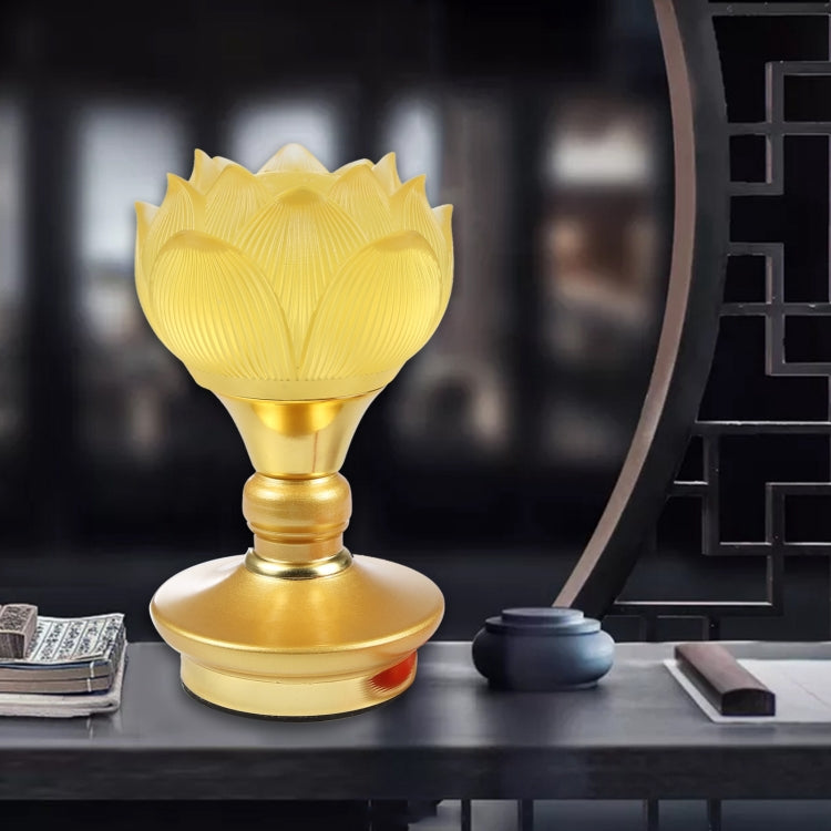 2pcs Household LED Lotus Lights for Buddha Electronic Altar Lamp, CN Plug(Colorful Light) by buy2fix