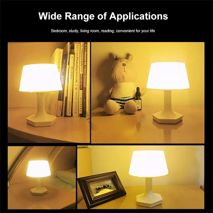 F806 USB White Light / Warm White Light Switch LED Desk Lamp (White) by buy2fix