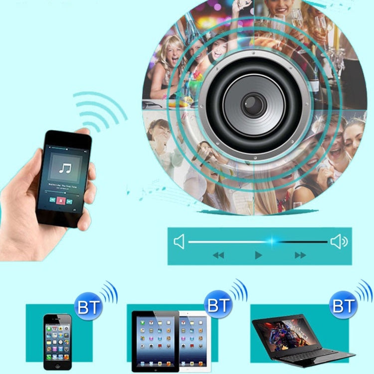 12W RGB LED Bluetooth Speaker Light, E27 Energy Saving Lamps with Remote Controller, AC 100-240V by buy2fix