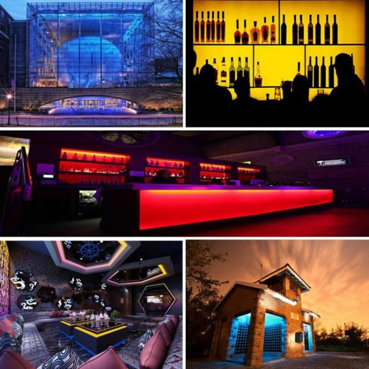 Smart Bluetooth APP Control Bare Board 2835 SMD RGB LED Rope Light, 60 LED/m, Length: 5m, 12V 2A 100-240V(AU Plug) by buy2fix