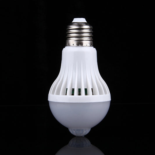 E27 5WInfrared Motion Sensor LED Light Bulb, Sensor Distance: 4-6m, AC 85-265V by buy2fix