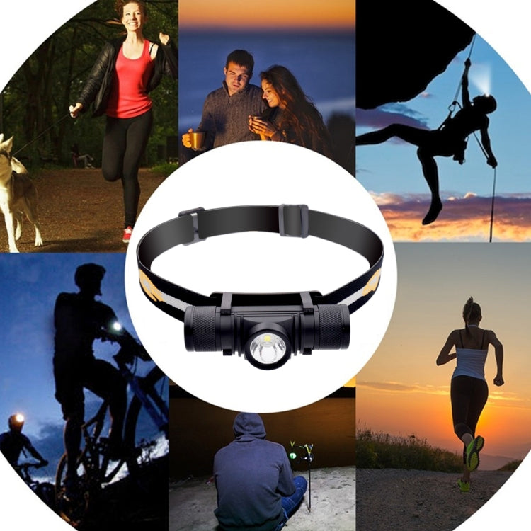 D10 5W XML-2 IPX6 Waterproof Headband Light, 1200 LM USB Charging Adjustable Outdoor LED Headlight by buy2fix