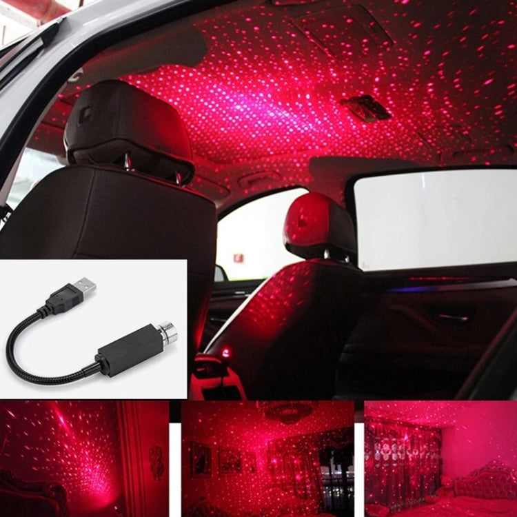 USB Interface Household and Car 360-degree Bending Atmosphere Light, Light Color: Red by buy2fix